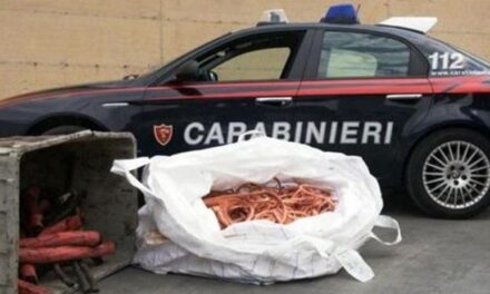 Arresti per furto di cavi di rame. C’è anche un indagato di Paternò