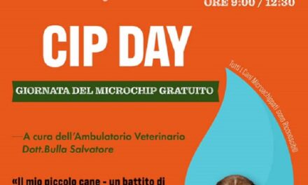 ADRANO: DOMENICA 14 CIP DAY, MICROCHIP GRATUITI PER GLI AMICI A 4 ZAMPE