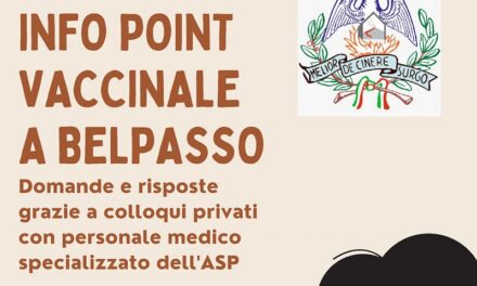 BELPASSO: OGGI E DOMANI INFOPOINT E VACCINI