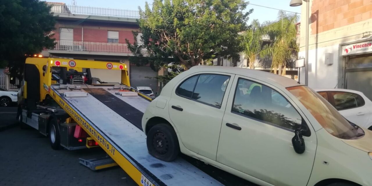 Misterbianco, rimozione auto abbandonate: avviata azione