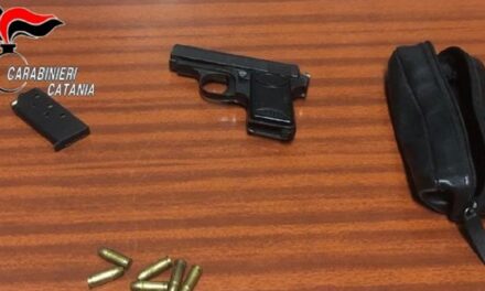 Mascalucia, detiene una pistola arrestato 48enne