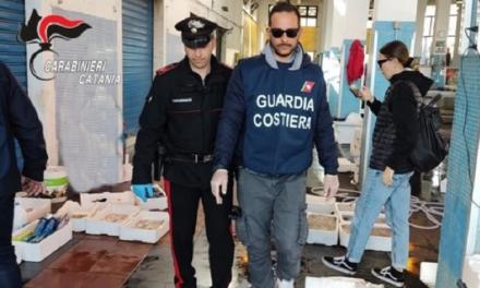 Pesce mal conservato e vendita abusiva al mercato ittico: denunciato 60enne