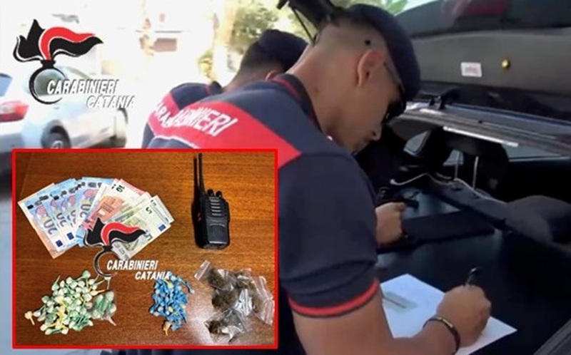 Catania, 3 pusher colti sul fatto e arrestati: sequestrati soldi e droga